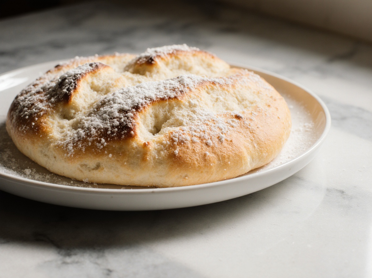 Fladenbrot in der Heißluftfritteuse backen – einfache und leckere Zubereitung.
