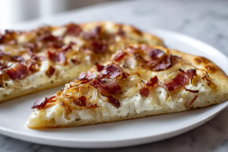 Leckere Flammkuchen im Airfryer zubereitet für den perfekten Genuss.