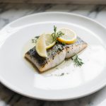 Leckere Forelle in der Heißluftfritteuse zubereitet.