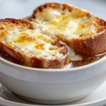 Französische Zwiebelsuppe im Airfryer, die perfekte Kombination von Geschmack und Zeitersparnis.