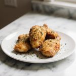 Frittierte Hähnchen in der Heißluftfritteuse zubereitung.