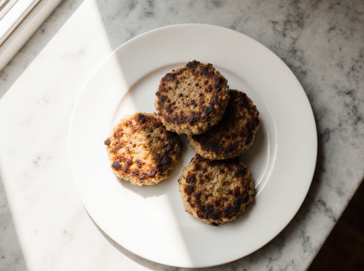 Leckere Frikadellen aus der Heißluftfritteuse, perfekt gebraten und saftig.