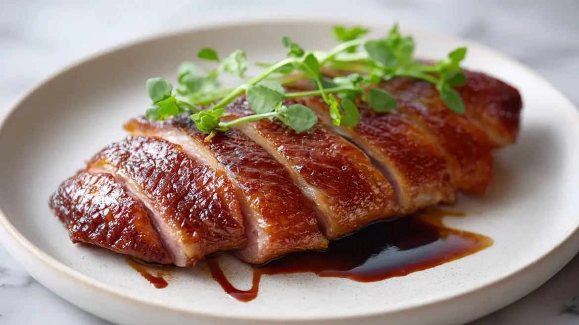 Leckere Gänsebrust im Airfryer zubereiten für ein perfektes Festmahl.