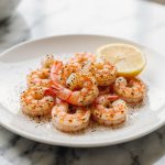 Garnelen aus der Heißluftfritteuse zubereitet, perfekt für jeden Anlass.