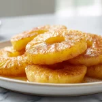 Gebackene Ananas mit Zimt im Airfryer, köstliches Dessert für jeden Anlass.
