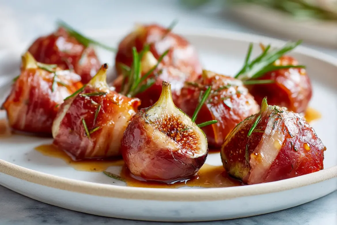 Gebackene Feigen mit Schinken im Airfryer sind ein köstliches und unkompliziertes Gericht.