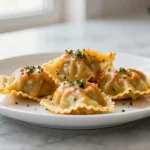Gebackene Maultaschen aus der Heißluftfritteuse sind ein köstliches Gericht.