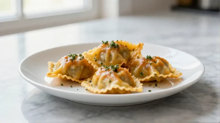 Gebackene Maultaschen aus der Heißluftfritteuse sind ein köstliches Gericht.