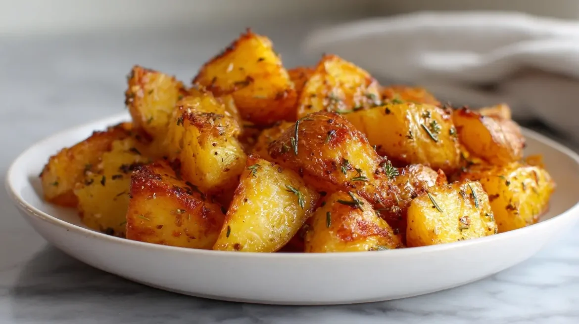 Gebackene Topinambur aus der Heißluftfritteuse - knusprig und lecker!