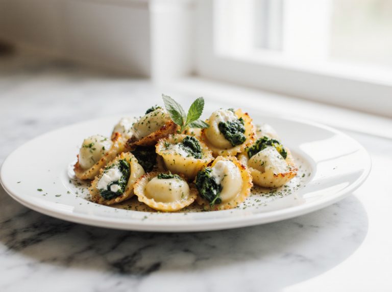 Gebackene Tortellini aus der Heißluftfritteuse - Ein köstliches und einfaches Rezept.