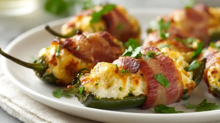 Gefüllte Chilischoten mit Frischkäse im Airfryer sind ein köstlicher Snack.