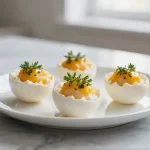 Gefüllte Ostereier aus dem Airfryer - ein festliches Rezept.