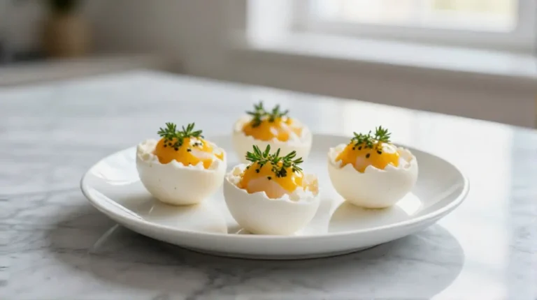 Gefüllte Ostereier aus dem Airfryer - ein festliches Rezept.