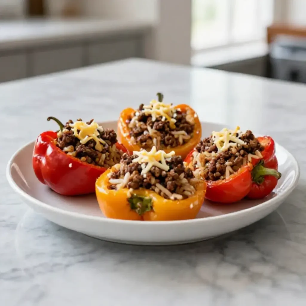 Gefüllte Spitzpaprika aus der Heißluftfritteuse - Gesund und köstlich!