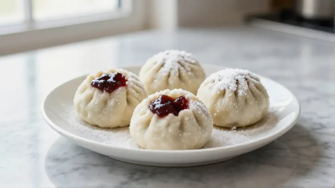 Germknödel aus der Heißluftfritteuse sind köstlich und fluffig.