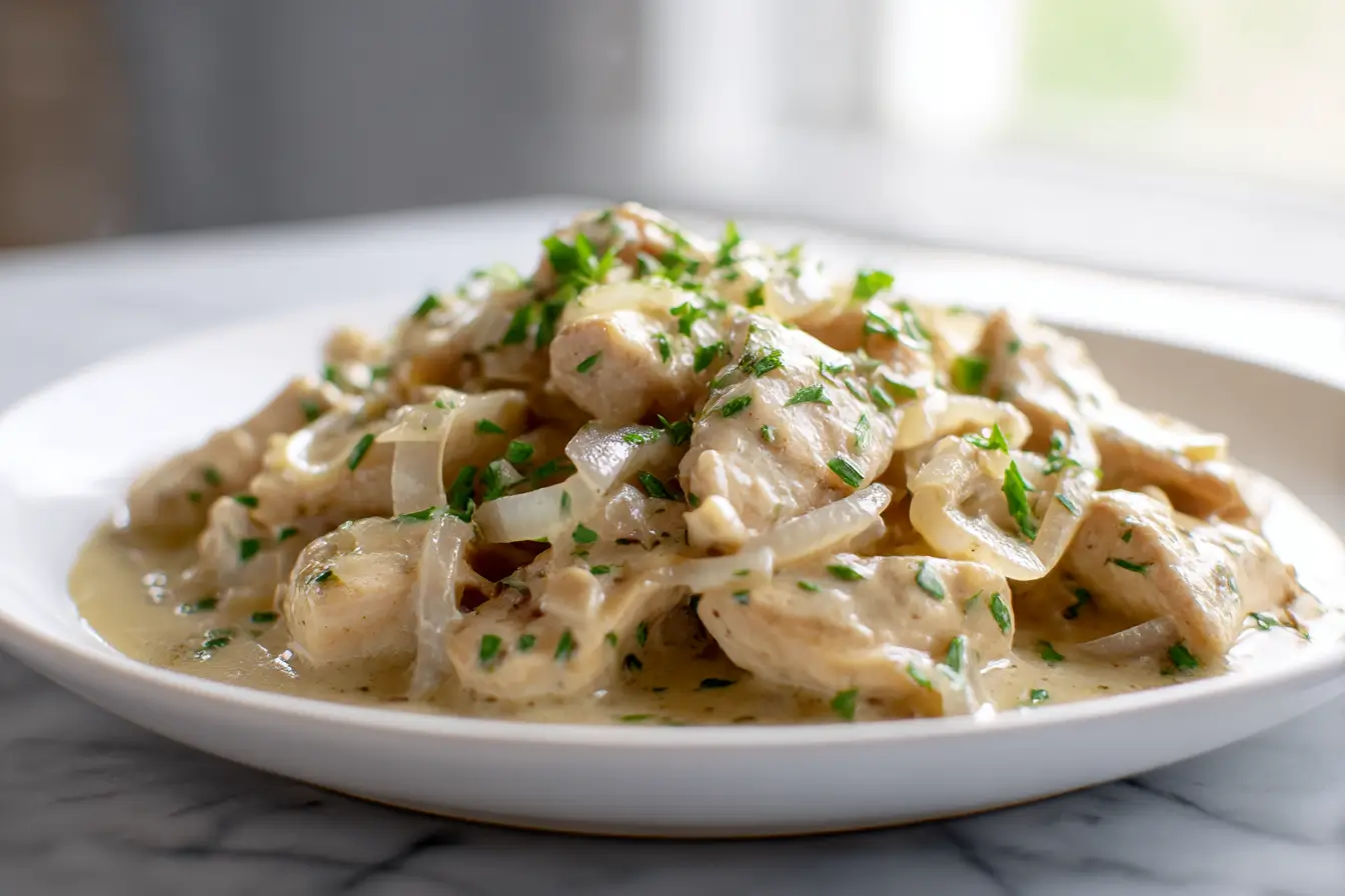 Geschnetzeltes in der Heißluftfritteuse ist eine köstliche und einfache Zubereitungsart.