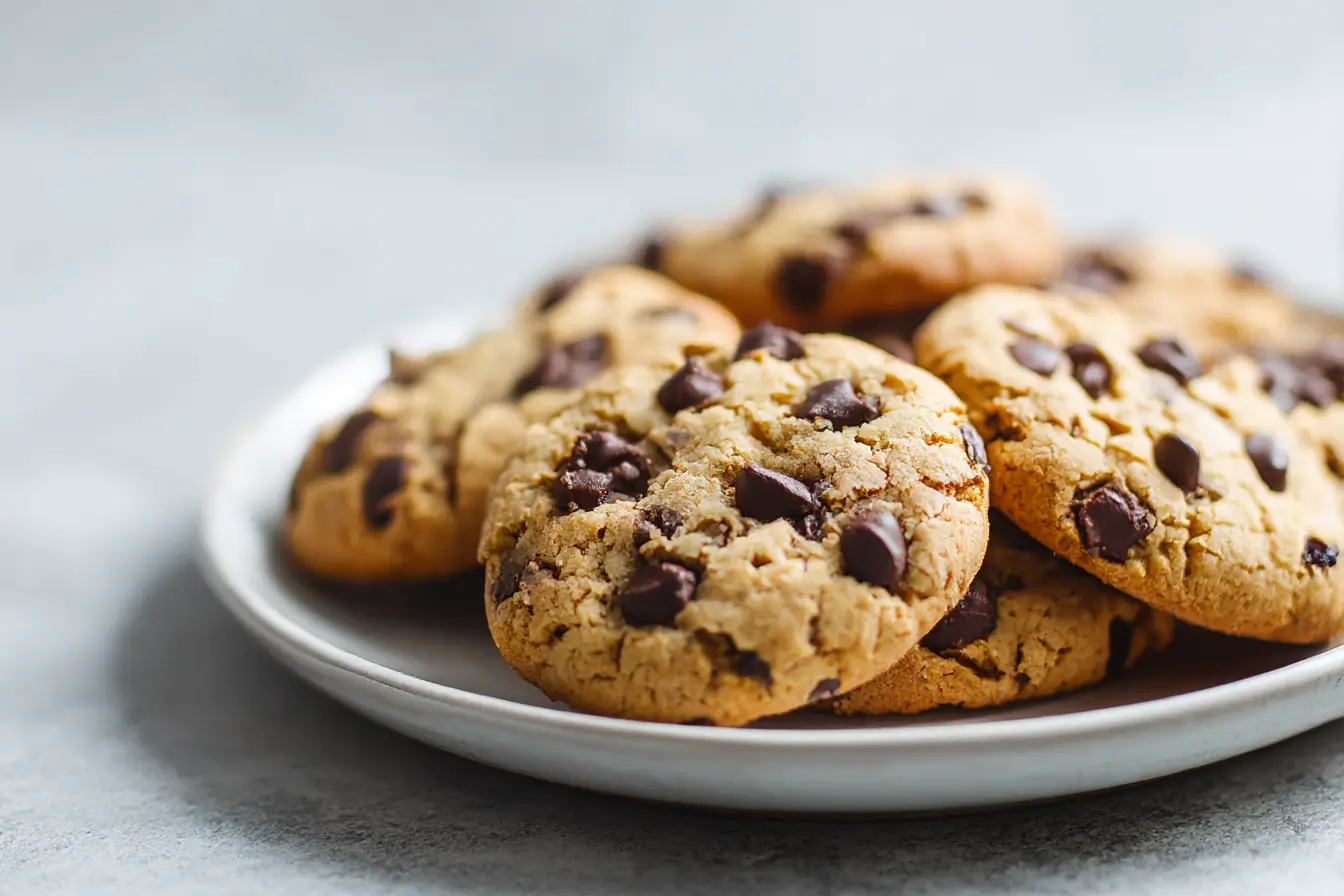 Leckere gesunde Kekse in der Heißluftfritteuse gebacken.