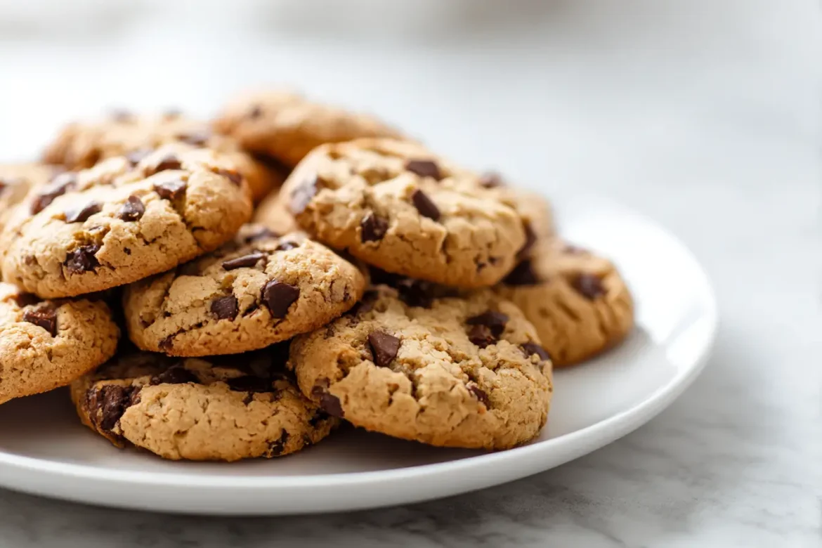 Gesunde Kekse in der Heißluftfritteuse, die lecker und fettarm sind.