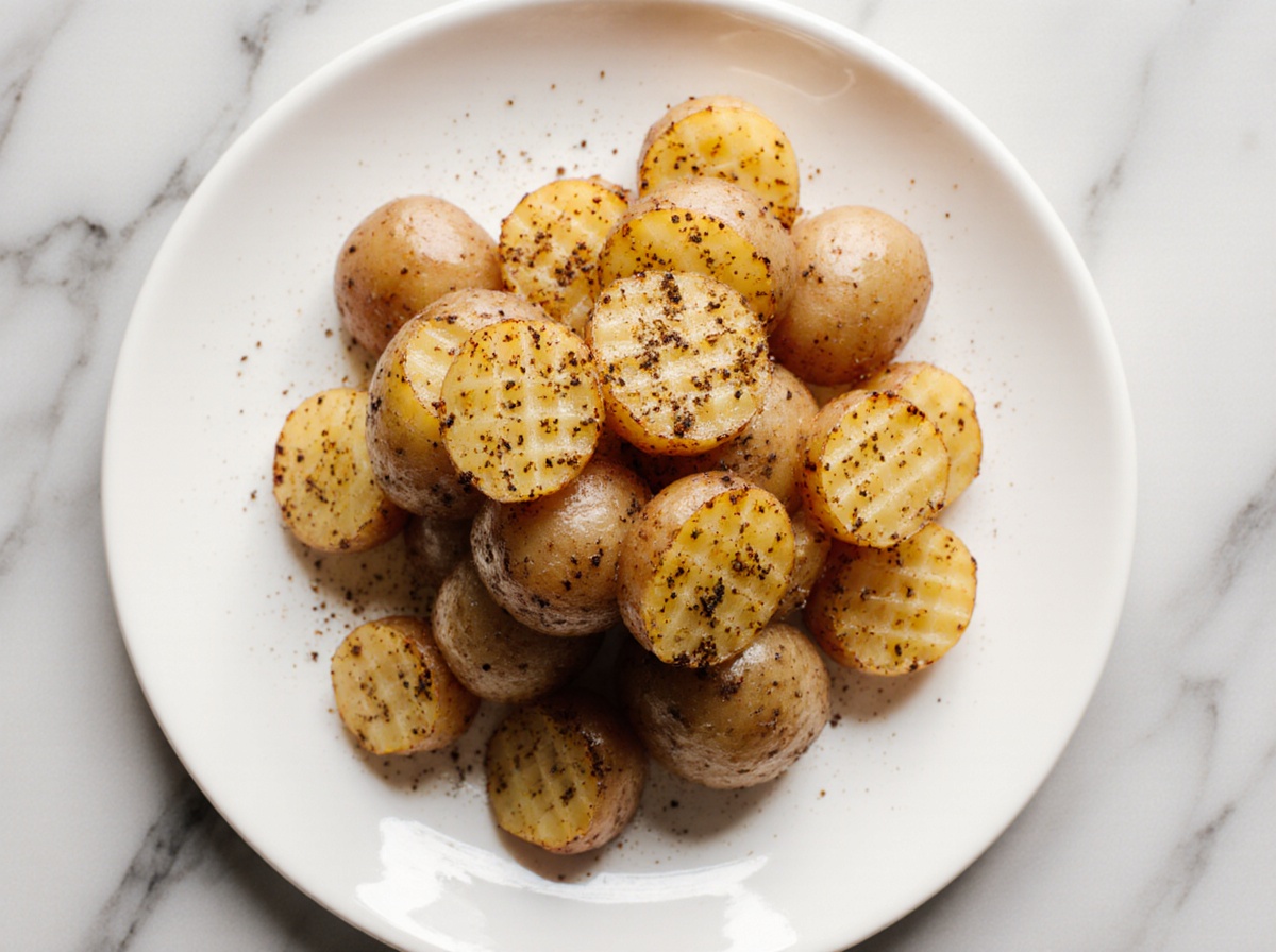 Gitterkartoffeln in der Heißluftfritteuse - knusprig und lecker