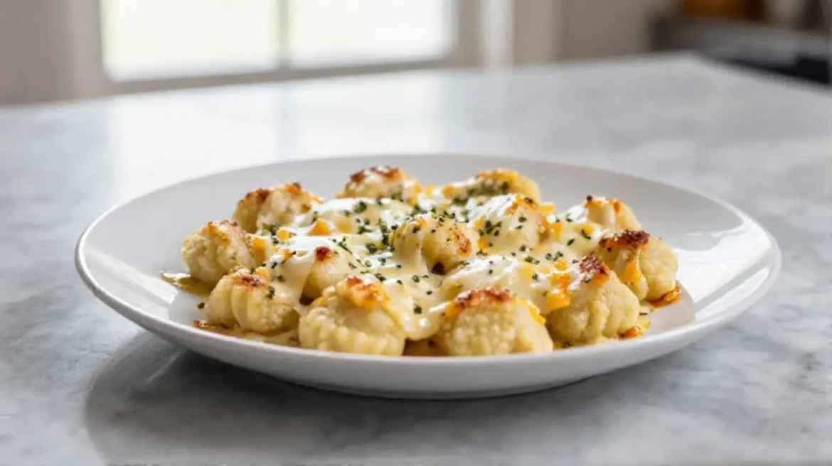 Leckere Gnocchi-Auflauf in der Heißluftfritteuse zubereiten.