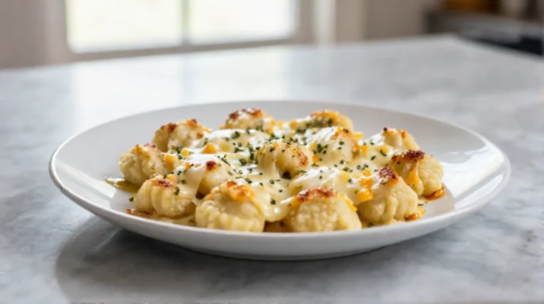 Leckere Gnocchi-Auflauf in der Heißluftfritteuse zubereiten.