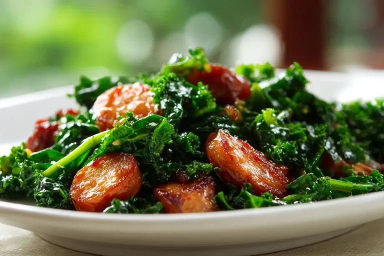 Grünkohl mit Pinkel aus der Heißluftfritteuse