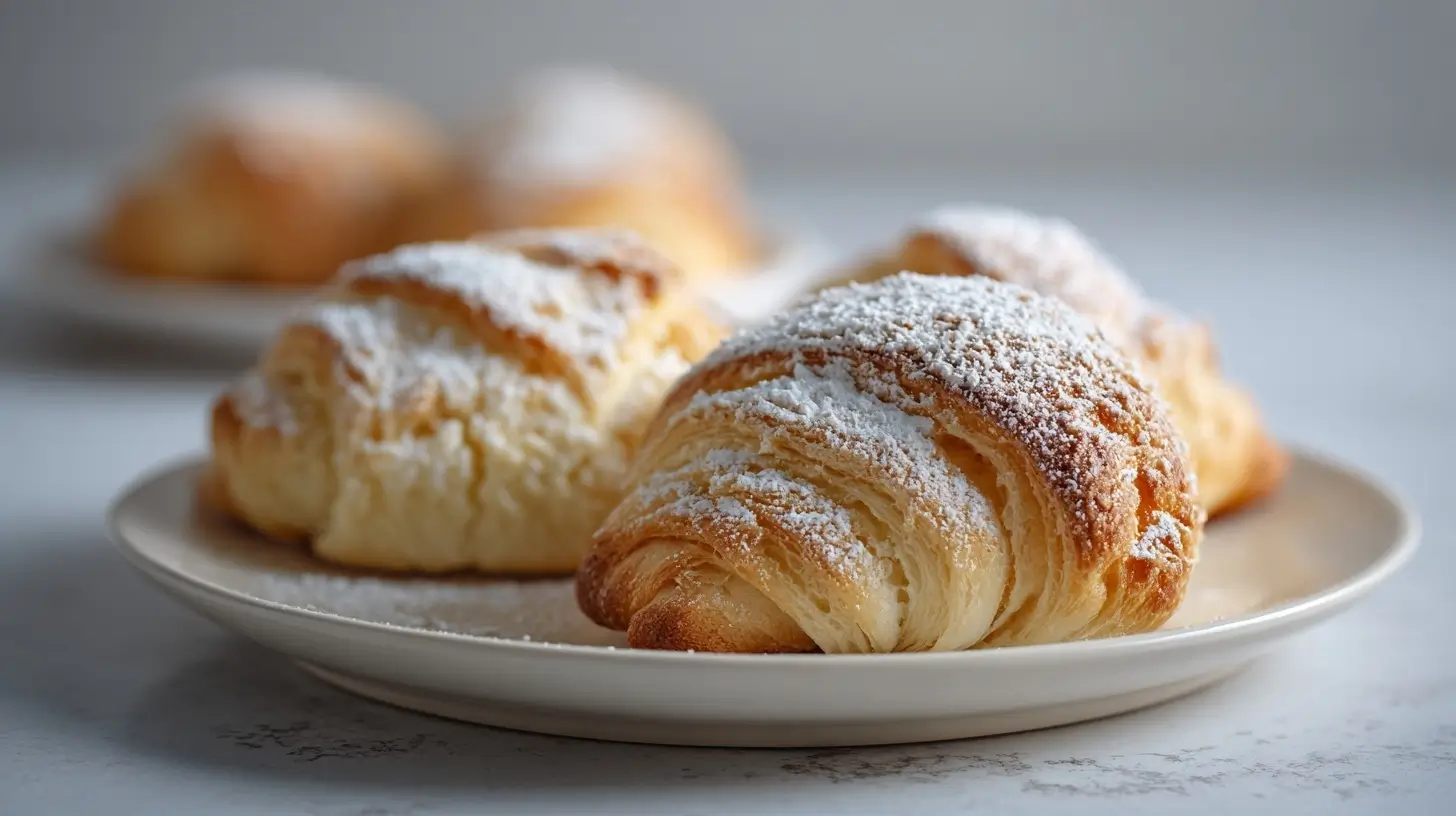 Leckeres Hefegebäck in der Heißluftfritteuse zubereitet.