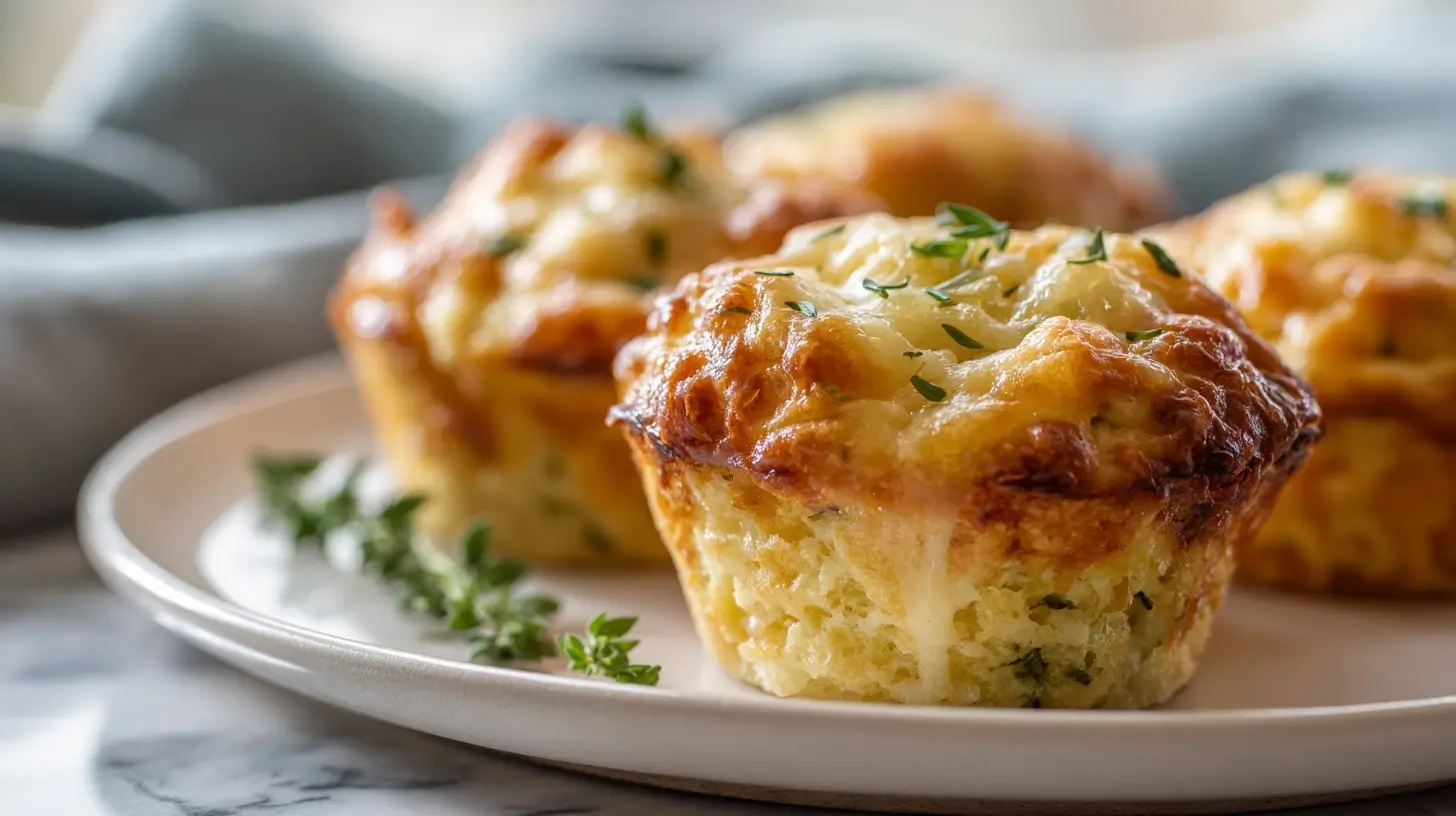 Herzhafte Muffins in der Heißluftfritteuse sind eine köstliche Snack-Option.