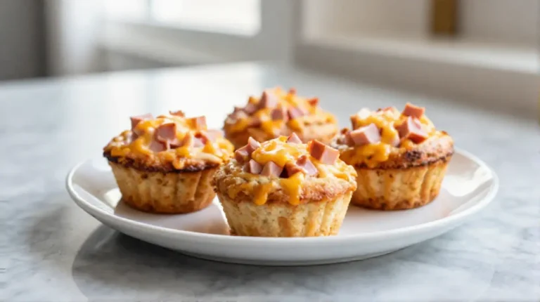 Herzhafte Muffins mit Schinken und Käse aus der Heißluftfritteuse