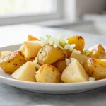Himmel und Erde aus der Heißluftfritteuse, eine köstliche Kombination.