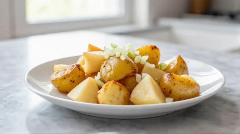 Himmel und Erde aus der Heißluftfritteuse, eine köstliche Kombination.