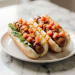 Leckere Hot Dogs aus der Heißluftfritteuse für ein schnelles Essen.