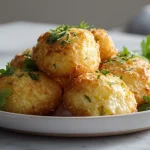 Käsegebäck im Airfryer - perfekt knusprig und lecker.