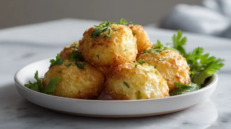 Käsegebäck im Airfryer - perfekt knusprig und lecker.