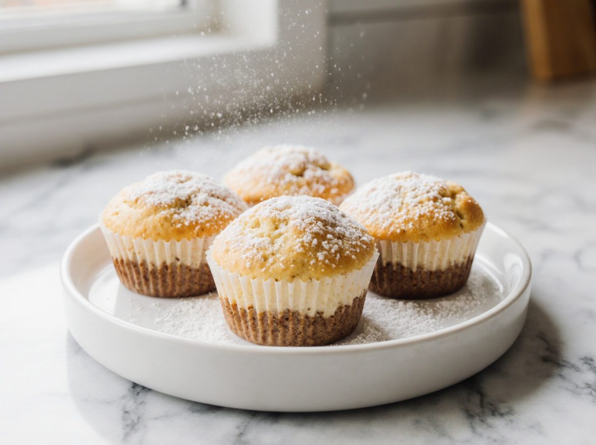 Käsekuchen-Muffins aus der Heißluftfritteuse Käsekuchen-Muffins aus der Heißluftfritteuse sind lecker und einfach zuzubereiten.