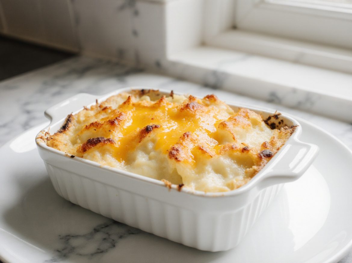 Leckeres Kartoffelgratin in der Heißluftfritteuse zubereiten.