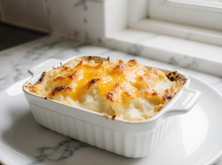 Leckeres Kartoffelgratin in der Heißluftfritteuse zubereiten.