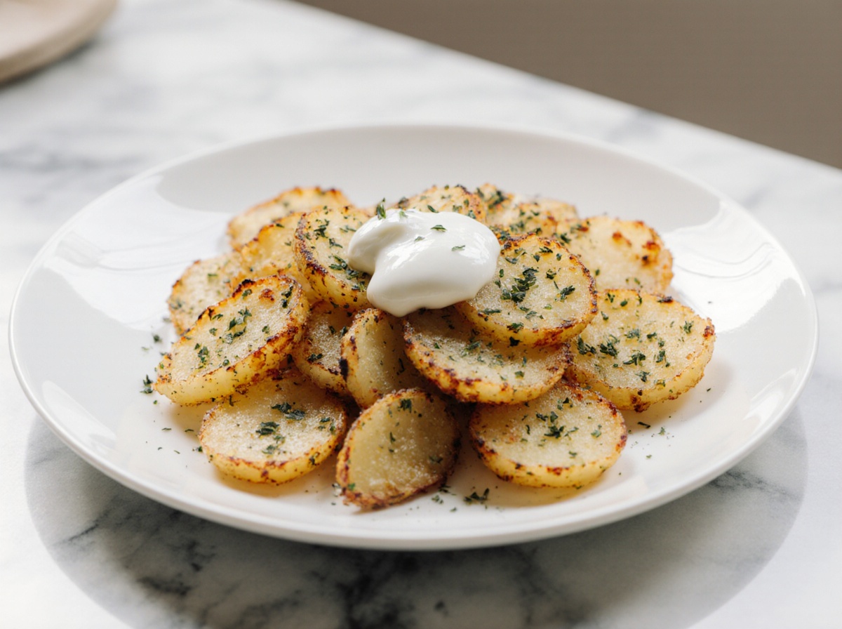 Leckere Kartoffelrösti aus der Heißluftfritteuse, perfekt knusprig und schnell zubereitet.