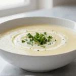 Leckere Kartoffelsuppe aus der Heißluftfritteuse.