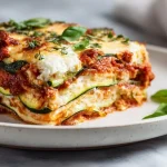Keto Zucchini Lasagne im Airfryer - lecker und gesund.