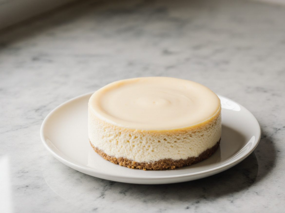 Kleiner Käsekuchen aus dem Airfryer, perfekt für einen schnellen Genuss.