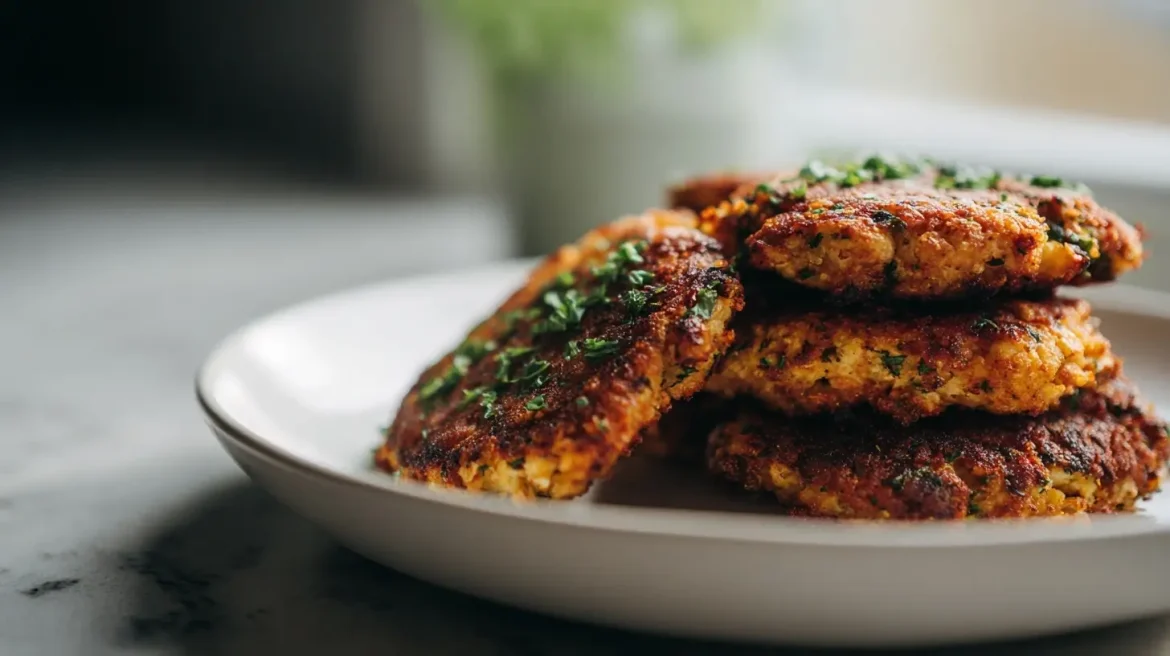 Knusprige Blumenkohl-Burger aus der Heißluftfritteuse