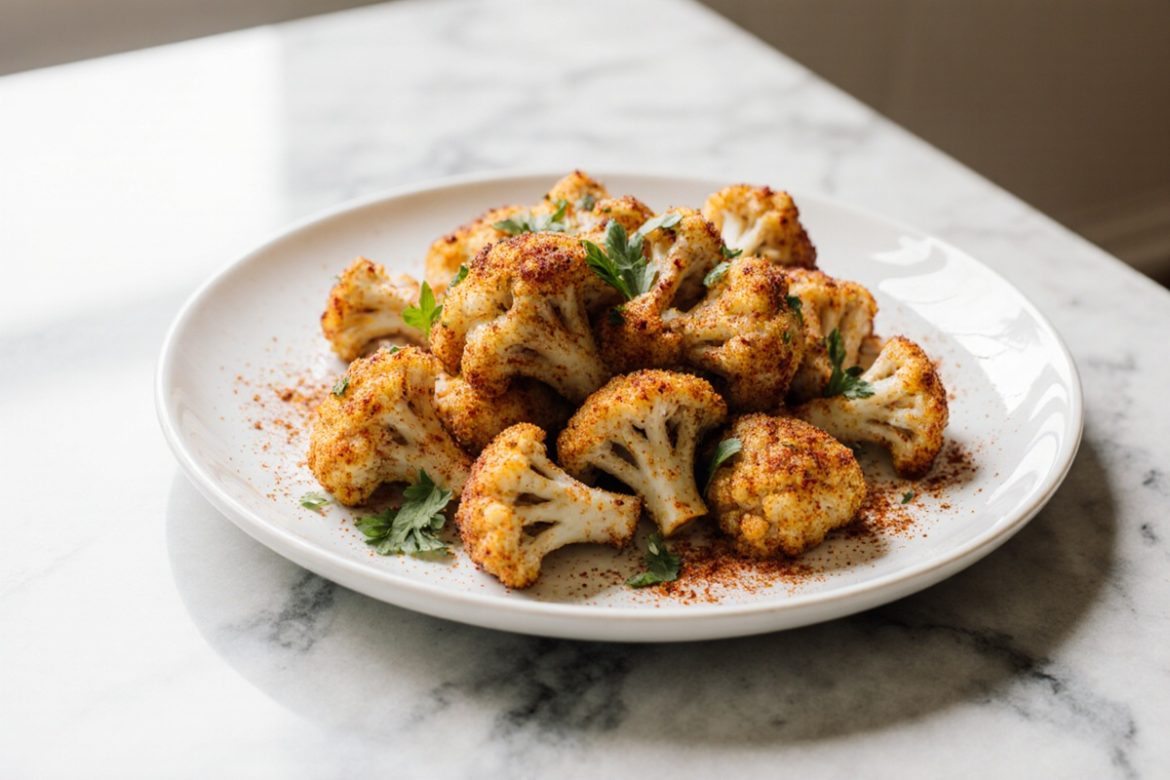 Knusprige Blumenkohl Wings aus der Airfryer