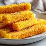 Knusprige Polenta-Sticks mit Kräuterquark im Airfryer