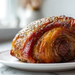 Knusprige Schweinshaxe, zubereitet im Airfryer für perfekten Genuss.