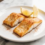 Knuspriger Backfisch aus der Heißluftfritteuse, perfekt für ein schnelles Abendessen.