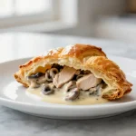 Königin-Pastete aus der Heißluftfritteuse sieht köstlich aus.