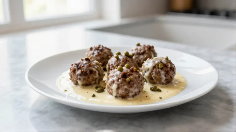 Königsberger Klopse im Airfryer, ein leckeres deutsches Rezept.