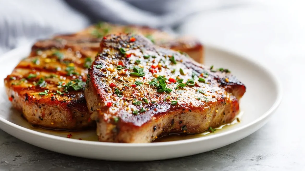 Kotelett im Airfryer Leckeres kotelett im airfryer zubereitet und knusprig gebraten.
