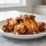 Krosse Hähnchenflügel im Airfryer - knusprig und lecker.